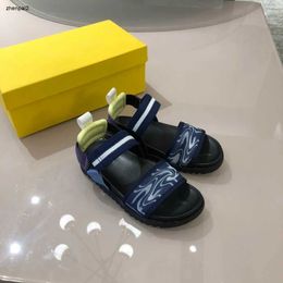 luxury designer boys sandals kids shoes slipper summer Ribbon splicing flatform sandals size 2635 Boys beach kids shoes Including brand shoe