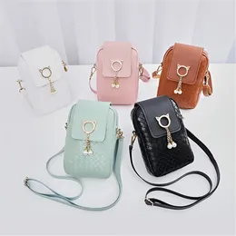 Cosmetic Bags Women's 2023 Autumn Fashion All-match Mobile Phone Change Simple Mini Shoulder Messenger Bag