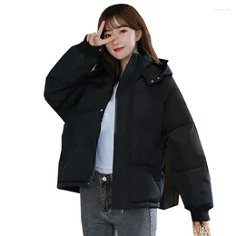 Women's Trench Coats 2023 Casual Loose Hooded Jackets Ladies Winter Elegant Warm Parkas Solid Color Long Sleeved Women