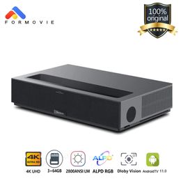 Fengmi Laser TV T1 Triple Laser Projector Formovie Theatre 4K UST Ultra Short Projector 2800ANSI Home Cinema