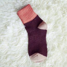 Women Socks 5 Pairs Womens Low Cut Color Matching Girl Stockings Ankle Wool Girls Man Black Pink