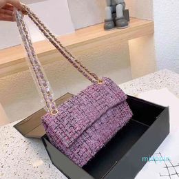 2023-Shoulder Bag Designer For Women Handbag Women Chain Underarm Grid Pattern Crossbody Bags Chain Lady Purse