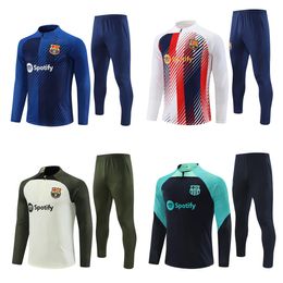 2023 Barcelonas football tracksuit 23 24 men soccer tracksuit ensemble Barcelonas kids football kit training suit uniform chandal kit