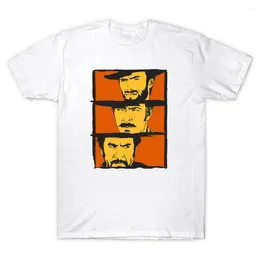 Men's T Shirts The Good Bad And Ugly Art T-shirt Style Western Movie Eastwood Top Cotton Short Sleeve Eu Size Tee