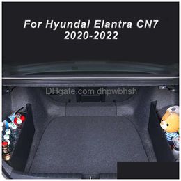 Wholesale Car Trunk Side Storage Organizer Board Baffle Partitions Plate Plank For Hyundai Elantra Cn7 2021 2022 Interior Drop Deliv