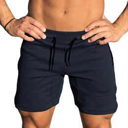 Men Shorts Cotton Casual Solid Mens Gym Fitness Jogger Beach Short Pants Spliced Wear Big Size285w