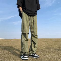 Men's Pants Summer Y2k Parachute Cargo Men Jogging Bottoms Oversize Wide Leg Trousers Male Big Size Casual Loose Streetwear Hip Hop