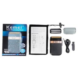 Kemei KM2024 Electric Shaver for Men Twins Blade Waterproof Reciprocating Cordless Razor USB Rechargeable Shaving Machine Trimmer1071884