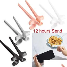 Chopsticks Finger Game Player Snack Chopstick Holder Plastic Sets Controller Training Learning Drop Delivery Home Garden Kitchen Din Dhc7I