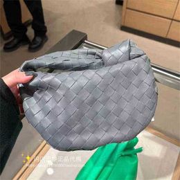 Bottegass Designer Venetass Bag Handbags Grey Woven Knotted Mini Jodie Handbag Mini Underarm Dumpling