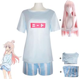 Cosplay Anime Onimai I M Now Your Sister Oyama Mahiro Cosplay Costume Wig T Shirt Shorts Adult Outfit Hallowen Carnival Party Suit
