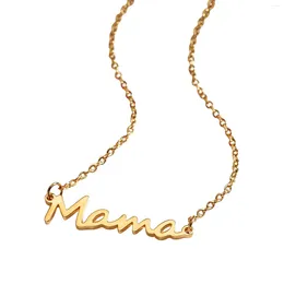 Pendant Necklaces Mama Letter Metal Necklace Color-retention Delicate Jewellery Gift For Mom