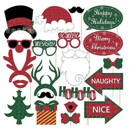 Factory Outlet 21pcs Theme MERRYCHRISTMAS Photography Props Party Decoration L3ZA