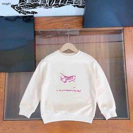brand sweater for boy and girl Colorful logo pattern kids sweatshirts Size 100-160 CM minimal design baby hoodie Oct15
