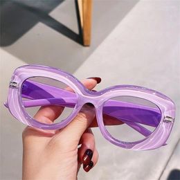 Sunglasses Oulylan Fashion Oval Women Men Personality Brand Designer Vintage Sun Glasses Female Gradient Shades Eyewear UV400