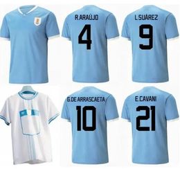 Football clothing player fans version uruguay soccer jerseys national team e cavani d nunez f valverde g de arrascaeta r araujo g varela l suarez football men and kids