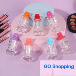 Quality 1PC 5ml Novelty Beverage Bottle Lip Gloss Tube Bottle Empty Lipstick Tube Plastic Transparent Lip Gloss Tube with Colourful Cap