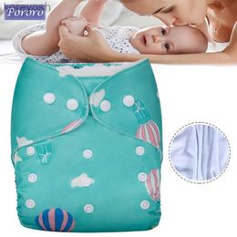 Cloth Diapers Cartoon Hot Air Balloon Print Baby Cloth Diaper Absorbent Washable Infant Training Pant Ecological Diapers for BabyL231016