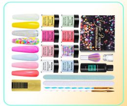 Nail Art Crystal Acrylic Powder Set Manicure Tool Extension 3D Modeling Carved266S5002942