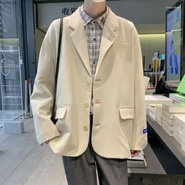 Men's Suits 2023 Blazer Jacket Spring Autumn Slim Casual Business Loose Men Breathable Suit Coat Male Korean Style Fashion L14