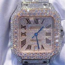 Men/Women Watch can diamond customization moissanite stone pass the test of movement waterproof L