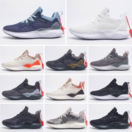 2023 Retro Mens Running Shoes Alphabounce Além da Venda Preto Raw Laranja Carbono Linho Ecru Tint Designer Treinadores Esportes Jogging Andando Sneaker Tamanho 36-45