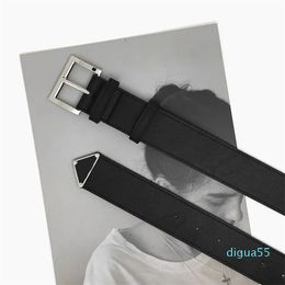 Designer Leather Belt 2 Colours Width 3.8cm Men Belts Needle Buckle Belt For Women Mark Letter