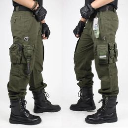 Men's Pants 2023 Overalls Male Army Clothing TACTICAL MILITARY Work Many Pocket Combat Style Men Straight Trousers Sports