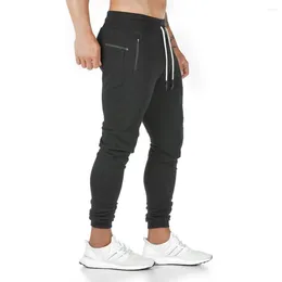 Men's Pants Black Joers Sweatpants Men Slim Casual Solid Colour Ym Workout Cotton Sportswear Autumn Male Fitness Crossfit Trackpants