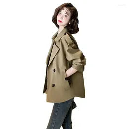Women's Jackets Long Sleeves Coat Spring Autumn 2023 V Neck Female Outerwear Loose Wild Show Thin Ladies Jacket Fashion Tooling