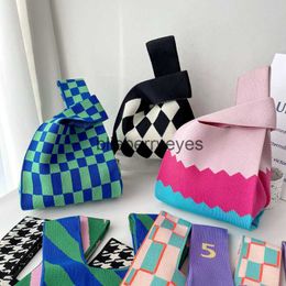 Totes Bag Female Crowd Design Checkerboard Travel Weaving Handbag Tote Bag Handbagblieberryeyes
