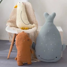 Plush Dolls 1pc 50/80cm High Quality Cute Bird Bear whale Plush Toy Creative Stuffed Animal Doll Kids Girls Gifts Home Decor 231016