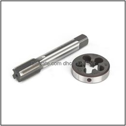 Fittings Fittings Burkit 1/2-28 Unef Tap And Die Set Right Hand 1/2 X 28 Hss Hine Thread 22Lr 223 5.56 9Mm Automobiles Motorcycles Aut Dhpf7
