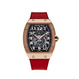 Luxury Watches Richarmill Automatic Mechanical Watches Sport Wristwatches Watches Extra Flat Rose Gold Rm67- 01 WN-BN18