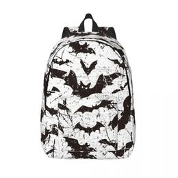 School Bags Halloween Bats Backpack for Boy Girl Kids Student School Bookbag Daypack Kindergarten Primary Bag Gift 231016