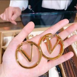 2022 Top Paris Jewelry Accessories Women Hoop Earrings Luxury 18K Gold Ear Studs Lady Nice Christmas gift282N