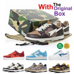 Camo Running Shoes Bstar sk8s Shoe With Box Men Women Aped Purple Green Trainers Triple white Sneakers Casual Shoes Sneakers Trainers Designer Pink Patent Leather