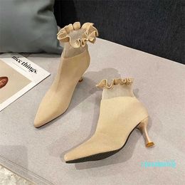 Boot New Winter Women Thin Heels Sexy Boots Fashion Party Warm Designer Hig