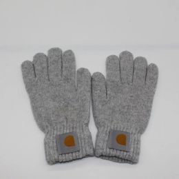 All-match Knitted Winter Five Fingers Gloves For Men Women Couples Students Keep warm Full Finger Mittens Soft