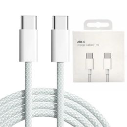 60W Fast Quick Charging PD 1M C TO C USB C Type c Cable For Samsung Galaxy S20 S22 S23 Xiaomi Huawei Android phone With retail Box