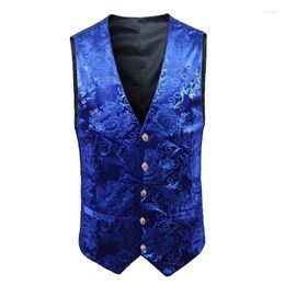 Men's Vests 2023 High Quality Large Size Suit Vest/ StampingVest Wedding Groomsmen Dress/Business Casual Vest/One Piece Vest
