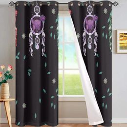 Curtain High Fully Shaded Quality Polyester Fabric Curtains Hand Washable Exquisite Patterns Good Drape El Living Room Bedroom Drapes