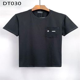 DSQ PHANTOM TURTLE Men's T-Shirts Mens Designer T Shirts Black White Back Cool T-shirt Men Summer Italian Fashion Casual Stre234i