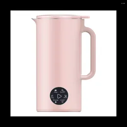 Juicers Soymilk Maker Food Blender Electric Juicer Grain Grinder Soya Bean Milk Machine Filter-Free Mixer Pink US Plug