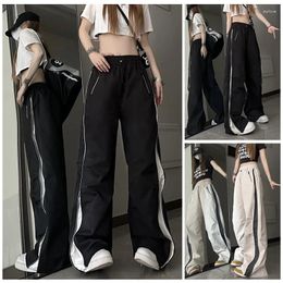 Men's Pants Women's Sweatpants Fashion Wide Leg Streetwear Female High Waist Joggers Trousers Korean Style Hip Hop Dance Loose Trouser