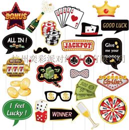 Factory Outlet Gambling and entertainment themed photography props fun party decorations bar KTV decorations