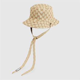 Designer Bucket Hat Women Mens Bucket Hat Reversible Luxury Classic G Cap Canvas With Strap Designers Caps Hats Womens Summer Fit 287N