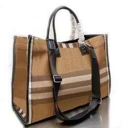 Shopping Bag Tote Bags Handbag Crossbody Purse Shoulder Fashion Letter Plaid Tartan Removable Shoulder Strap Genuine Leather