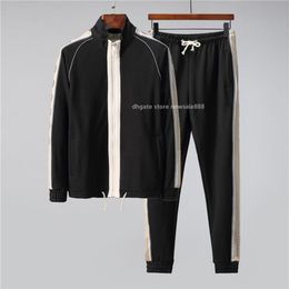 New Men Tracksuit Sweat Suits Sports Men Hoodies Jackets Tracksuits Jogger Suits Jacket Pants Sets black Men Jacket Sporting Suit 244J