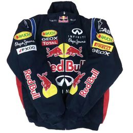 Tuta da gara Formula One Racing F1 Giacca Autunno e Inverno Moda Completo in cotone ricamato Abbigliamento Spot Vendite Designer Giacca da uomo moto 404